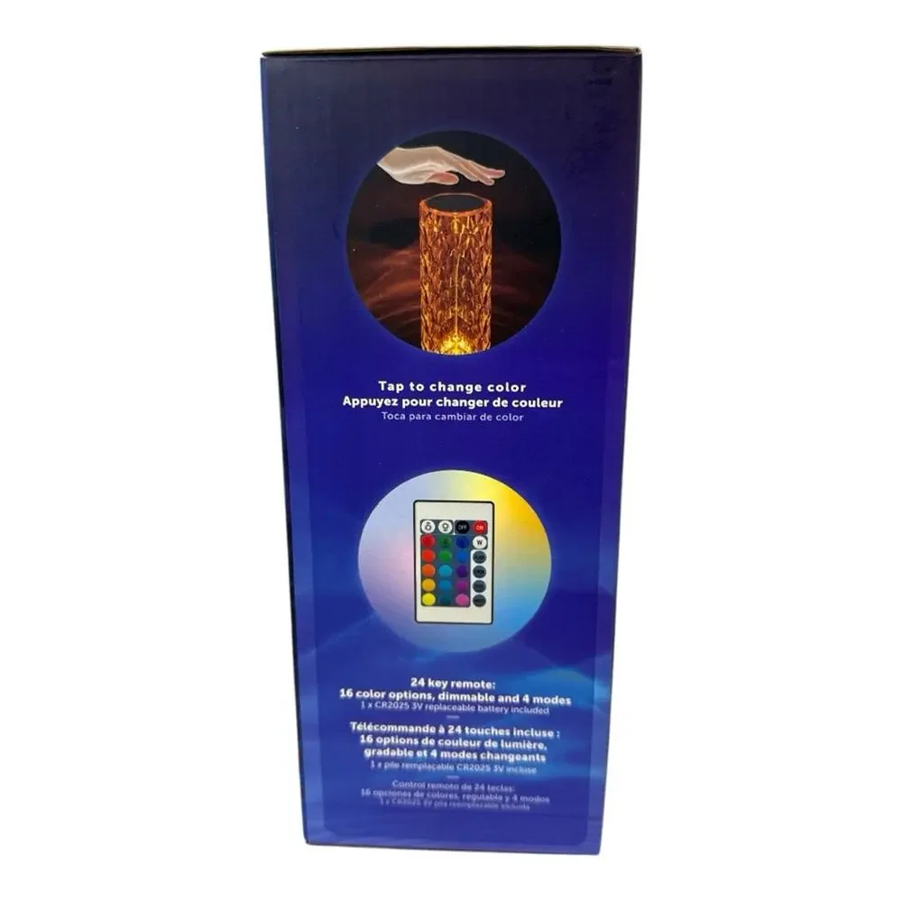 Globe Multi-Color Crystal Lamp LED remote USB NEW